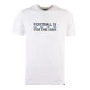 TOFFS "Football Is For The Fans" Organic Cotton T-Shirt - White with Blue/White Stripe