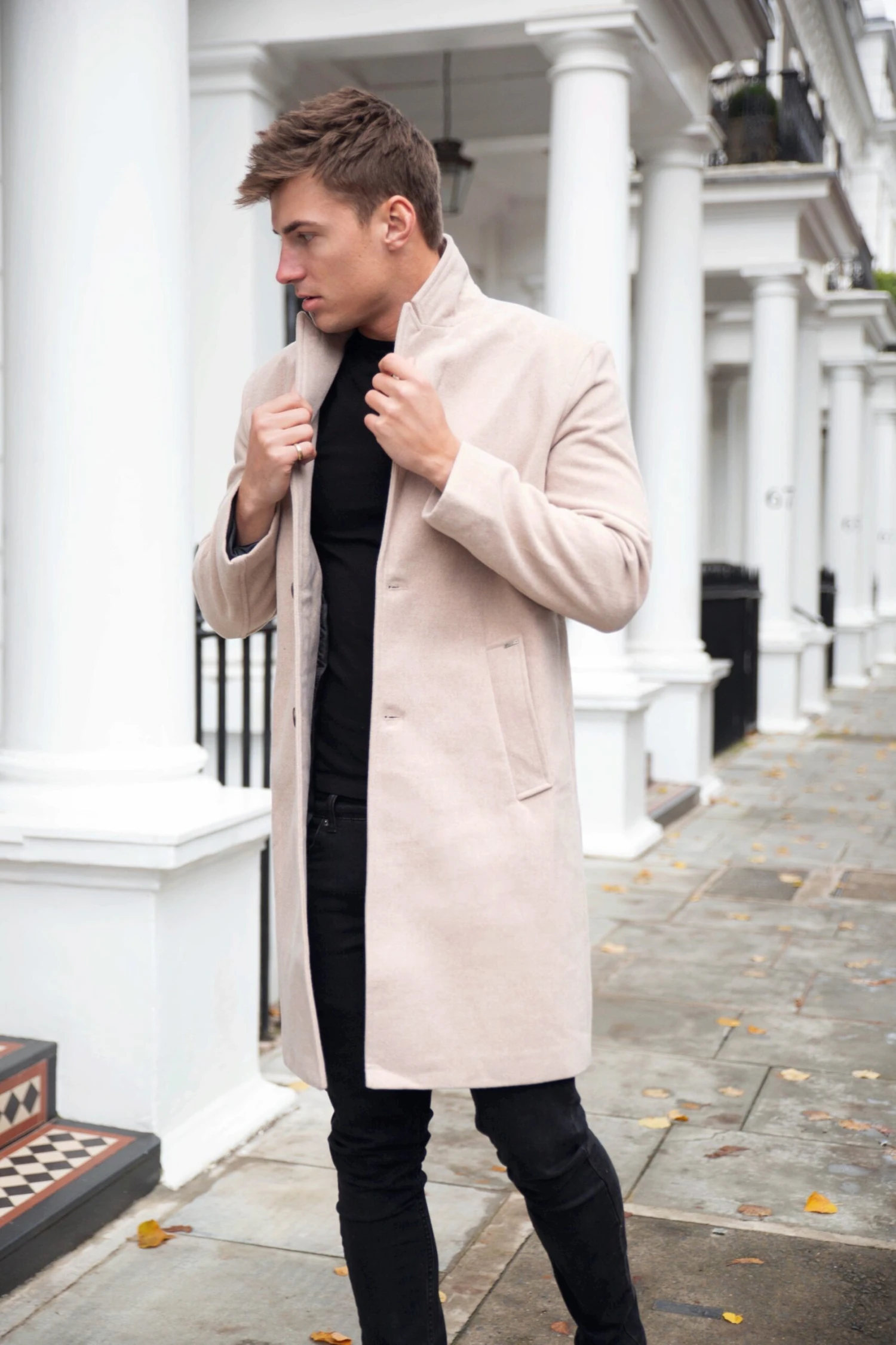 Knightsbridge Tailored Coat - Tan 5 Knightsbridge Tailored Coat - Tan - Image 5
