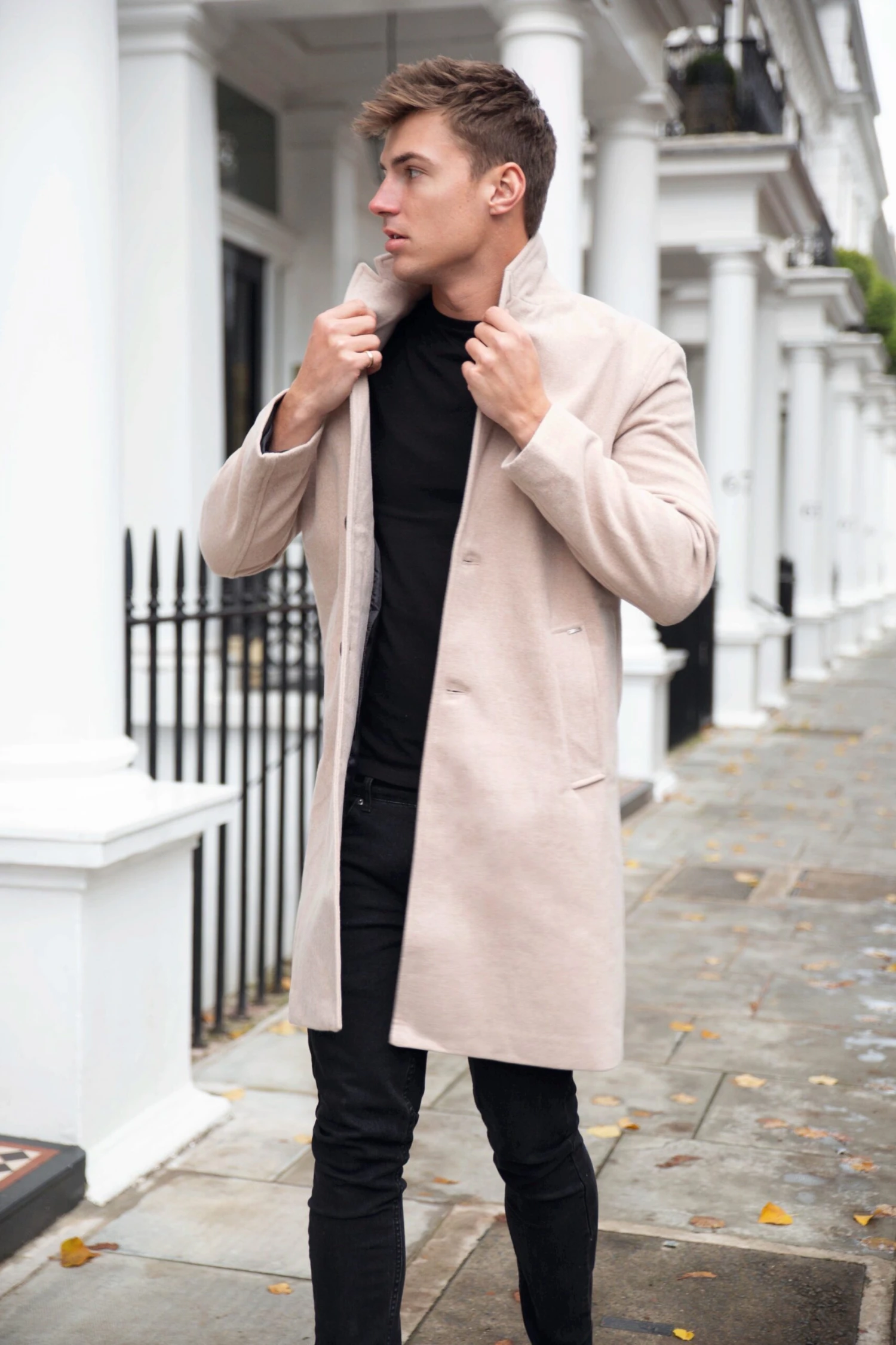 Knightsbridge Tailored Coat - Tan 7 Knightsbridge Tailored Coat - Tan - Image 7