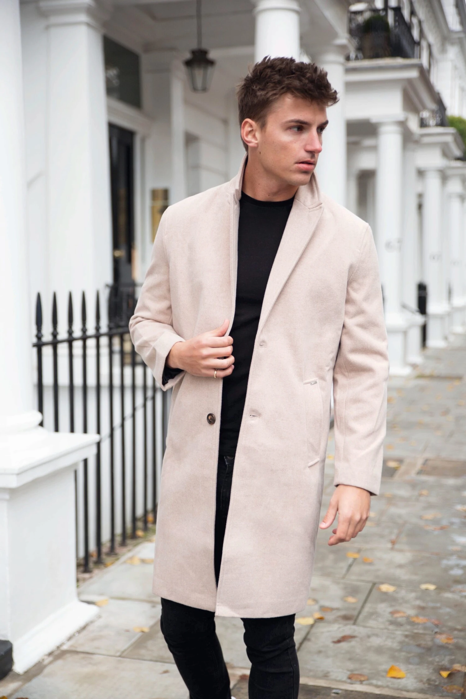 Knightsbridge Tailored Coat - Tan 2 Knightsbridge Tailored Coat - Tan - Image 2