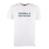 TOFFS Sky Blue "Football Is For The Fans" White Organic T-Shirt