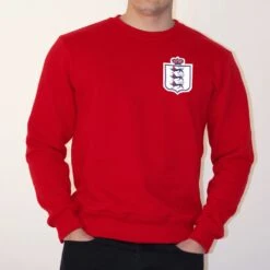 England Embroidered Sweatshirt - Premium British Made Cotton Jumper