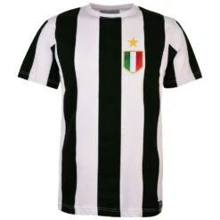 Piemonte Calcio Retro 12th Man T-Shirt - Black & White Stripe