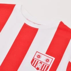 Southampton 12th Man Red & White Striped T-Shirt - Organic Cotton -Blakely Clothing Store t0055 2
