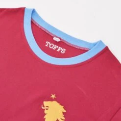 Aston Villa 12th Man Maroon/Sky Ringer T-Shirt -Blakely Clothing Store t0068 2