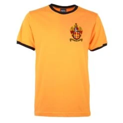 Wolverhampton Wanderers Kids Amber & Black Ringer T-Shirt