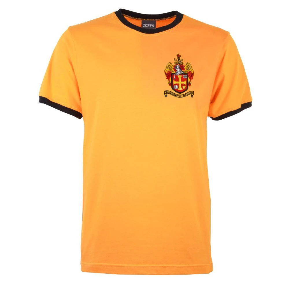 Wolverhampton Wanderers Kids Amber & Black Ringer T-Shirt 1 Wolverhampton Wanderers Kids Amber & Black Ringer T-Shirt