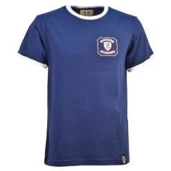 Kids Falkirk FC Navy & White T-Shirt - Organic Cotton