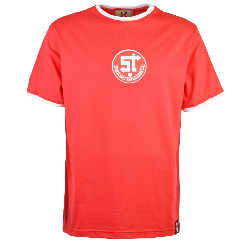 Swindon Town 12th Man Embroidered Ringer T-Shirt - Red/White 1 Swindon Town 12th Man Embroidered Ringer T-Shirt - Red/White