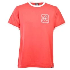 Aberdeen 12th Man Embroidered Ringer T-Shirt - Red & White