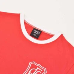 Aberdeen 12th Man Embroidered Ringer T-Shirt - Red & White -Blakely Clothing Store t0083 2