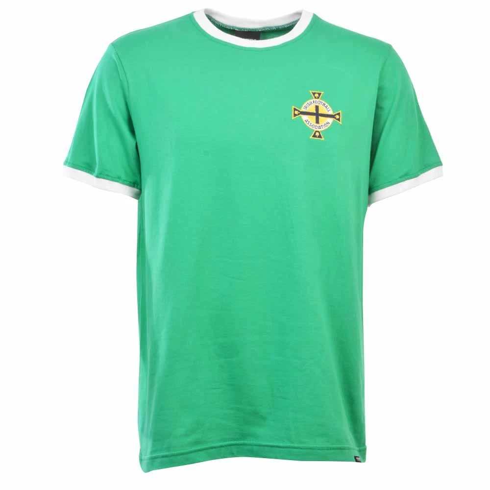 Northern Ireland 12th Man Green & White Ringer T-Shirt 1 Northern Ireland 12th Man Green & White Ringer T-Shirt
