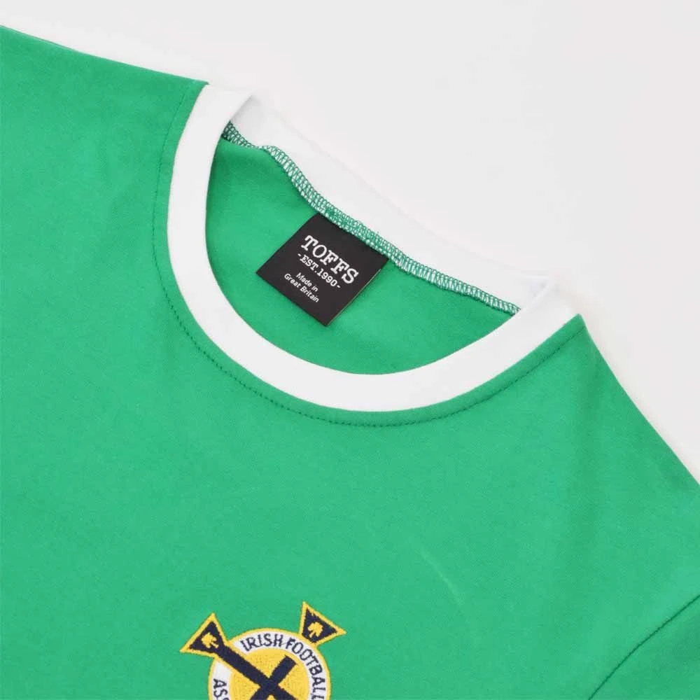 Northern Ireland 12th Man Green & White Ringer T-Shirt 3 Northern Ireland 12th Man Green & White Ringer T-Shirt - Image 3