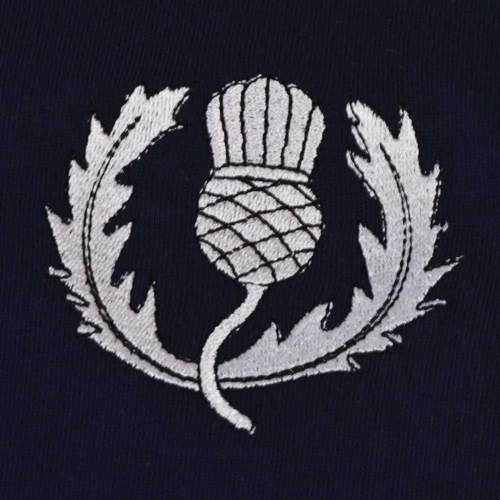 Scotland Rugby Navy Ringer T-Shirt - Premium Organic Cotton Tee 3 Scotland Rugby Navy Ringer T-Shirt - Premium Organic Cotton Tee - Image 3