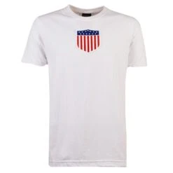 USA Rugby T-Shirt - White Organic Cotton Relaxed Fit Tee