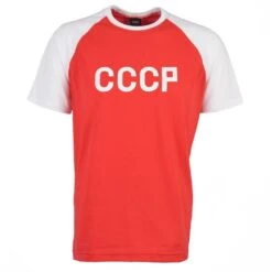 Kids Soviet Union CCCP Retro Raglan T-Shirt - Organic Cotton Football Tee