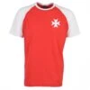 Malta Raglan Sleeve Red/White T-Shirt -Blakely Clothing Store t0135