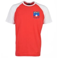 Chile National Pride Raglan T-Shirt - Red/White Organic Cotton Fan Wear