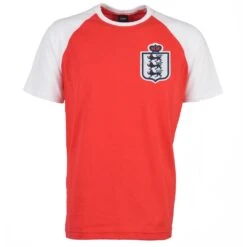 England Kids Football Raglan T-Shirt - 100% Organic Cotton Three Lions Top