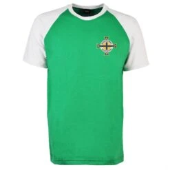 Northern Ireland Embroidered Raglan T-Shirt in Organic Cotton