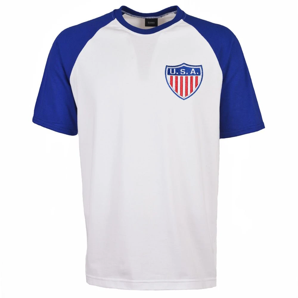 USA Heritage Raglan T-Shirt - 1950s World Cup Style 1 USA Heritage Raglan T-Shirt - 1950s World Cup Style