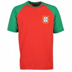Portugal Retro Crest Raglan T-Shirt - 100% Organic Cotton