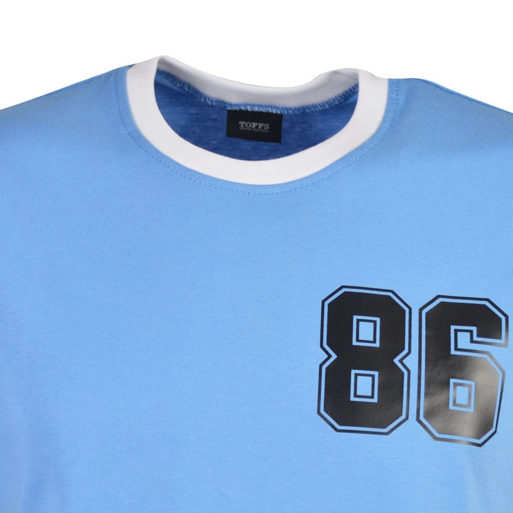 Argentina 1986 World Cup Retro T-Shirt - 100% Organic Cotton 2 Argentina 1986 World Cup Retro T-Shirt - 100% Organic Cotton - Image 2