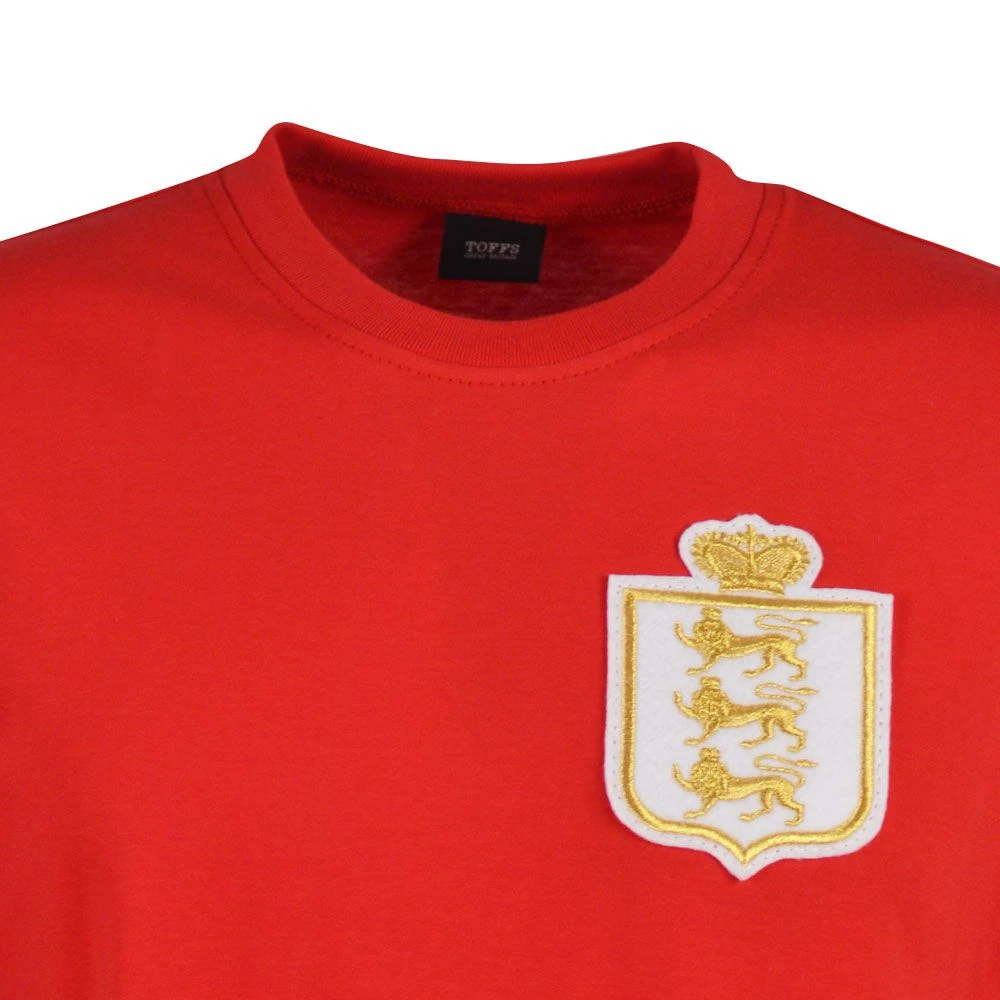 England Gold 1930's Heritage T-Shirt - Red 3 England Gold 1930's Heritage T-Shirt - Red - Image 3