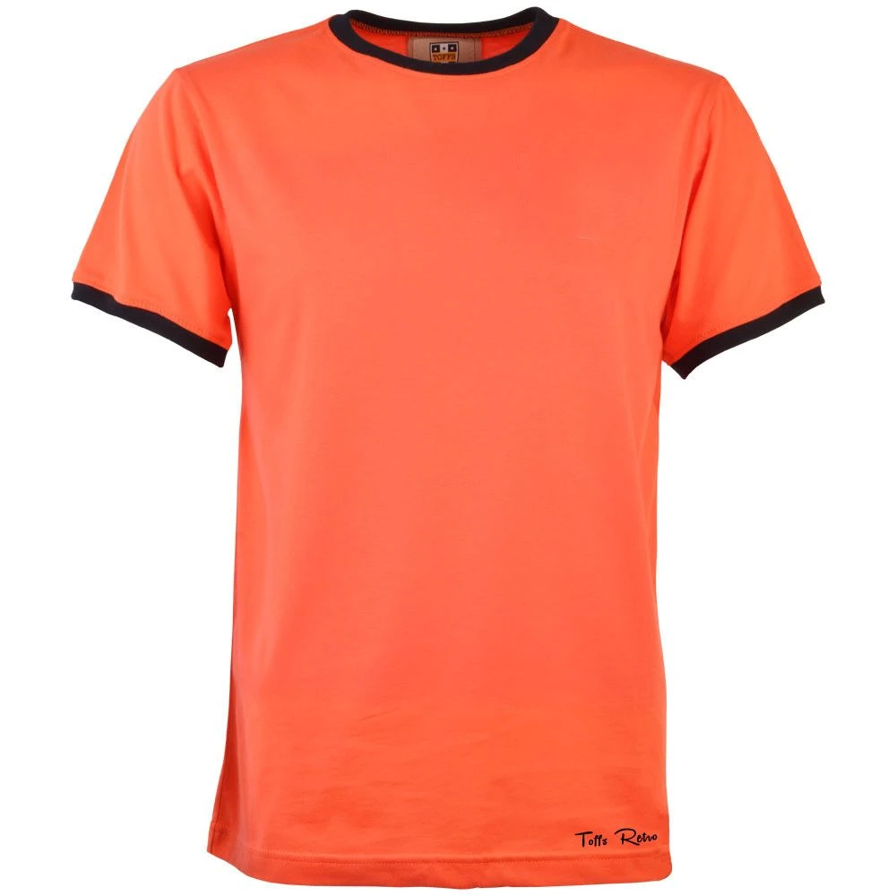 Toffs Retro Orange/Black Organic Cotton Tee Shirt 1 Toffs Retro Orange/Black Organic Cotton Tee Shirt