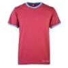 Toffs Retro Maroon/Sky Tee Shirt - Organic Cotton Casualwear 2 Toffs Retro Maroon/Sky Tee Shirt - Organic Cotton Casualwear -Blakely Clothing Store t1012 1