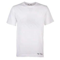 Toffs Retro White Tee Shirt - 100% Organic Cotton