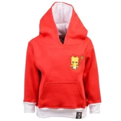 Kids Manchester Reds Football Hoodie - Red & White Premium Sportswear