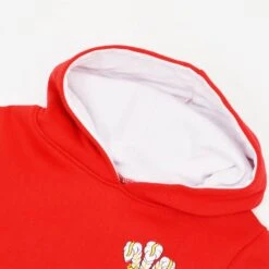 Kids Wales Rugby Hoodie - Premium Red & White Embroidered Sweatshirt -Blakely Clothing Store th0029 2