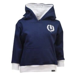 Kids Scotland Rugby Hoodie - Navy and White Supporters Fleece