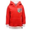 British & Irish Lions Kids 1970s Retro Rugby Hoodie - Red/White