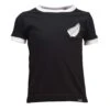 Kids New Zealand Organic Cotton Ringer T-Shirt - Black/White -Blakely Clothing Store tt0001