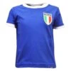 Kids Italy Rugby Crew Neck Tee - Premium Organic Cotton Royal & White -Blakely Clothing Store tt0006