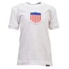Kids Organic Cotton USA Tee - Premium White Crew Neck Shirt -Blakely Clothing Store tt0007