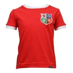 British & Irish Lions Kids Retro T-Shirt - Red & White
