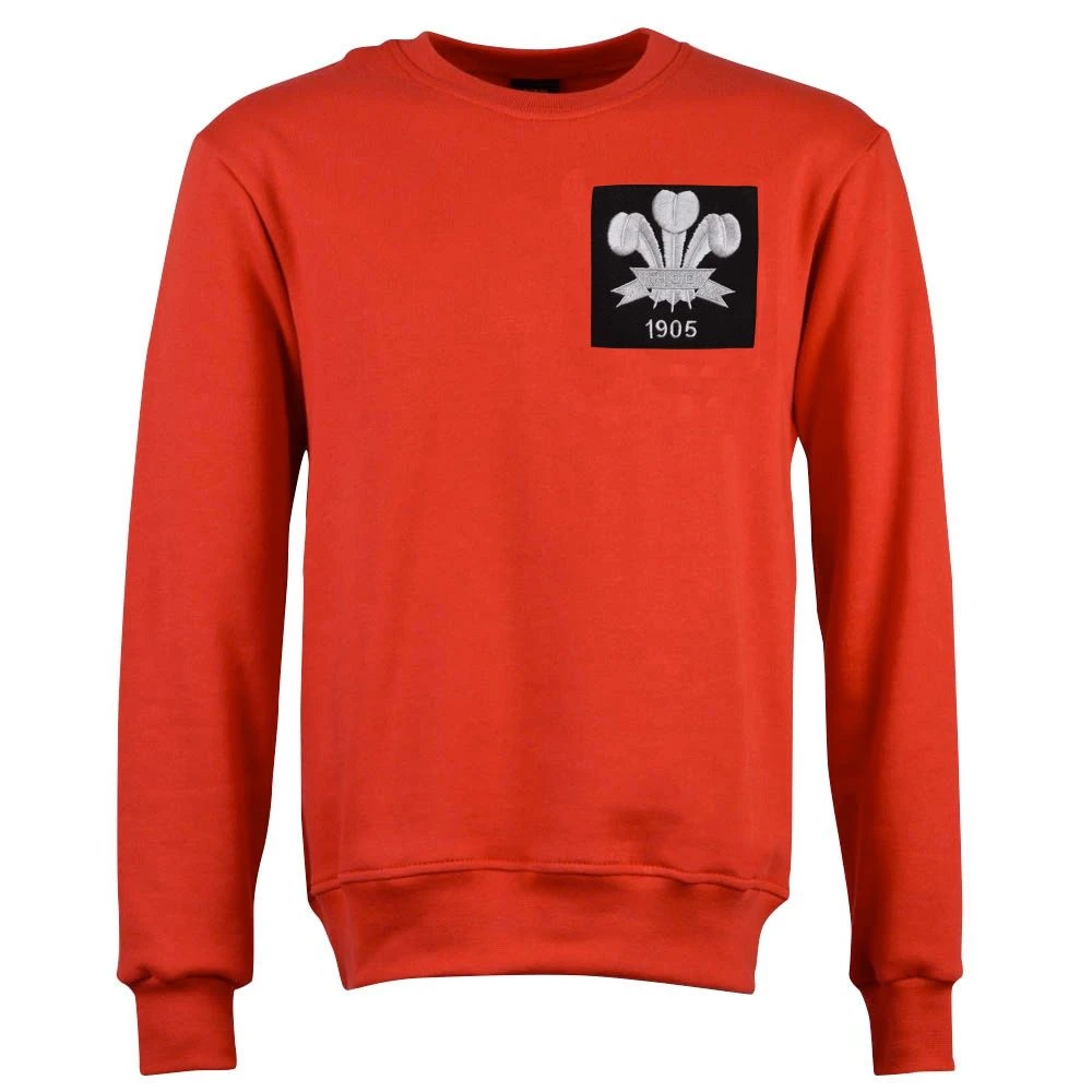 Wales Rugby Heritage 1905 Red Sweatshirt - Vintage Collection 1 Wales Rugby Heritage 1905 Red Sweatshirt - Vintage Collection
