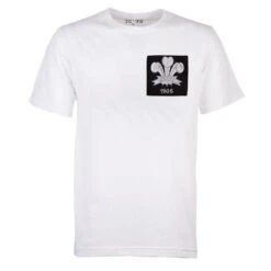 Wales Feathers 1905 White Organic Cotton T-Shirt