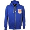 France 1924 Vintage Rugby Zipped Hoodie in Royal Blue