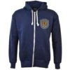 Scotland 1958 Retro Navy Zipped Hoodie - British Made Heritage Cotton