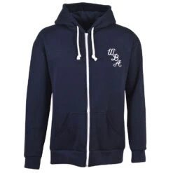 West Bromwich Albion Navy Zipped Hoodie - Official WBA Casualwear