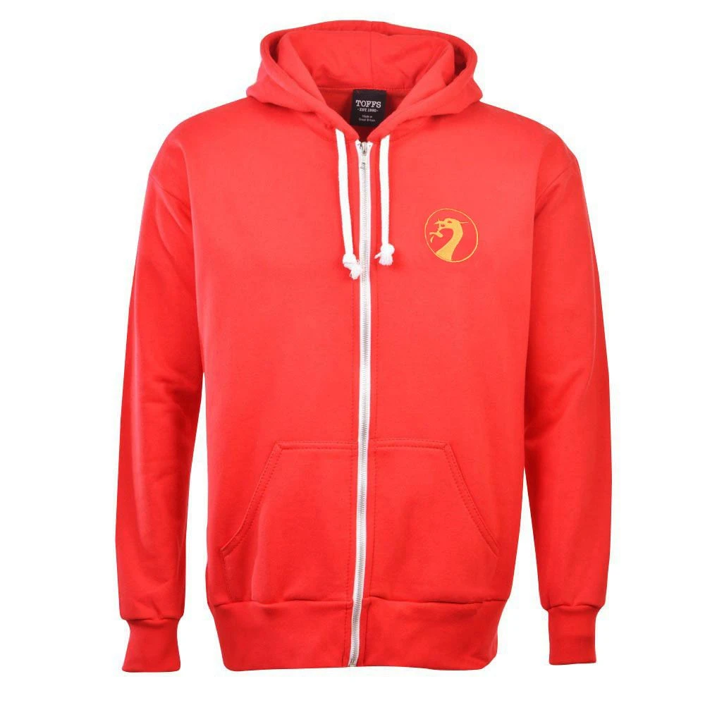 Liverpool Football Club Zipped Hoodie - Red Embroidered Liver Bird 2 Liverpool Football Club Zipped Hoodie - Red Embroidered Liver Bird - Image 2