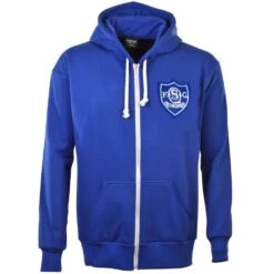 Queen Of The South FC Retro Zipped Hoodie - Royal Blue