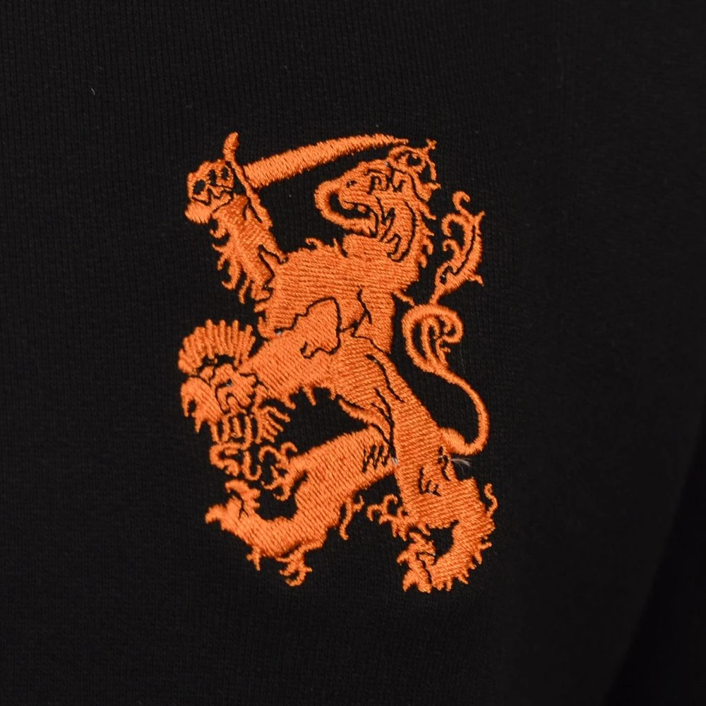 Holland Black Zipped Hoodie - Premium British Made Casualwear 2 Holland Black Zipped Hoodie - Premium British Made Casualwear - Image 2